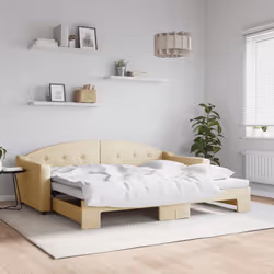 VidaXL 3197534 divano Divano letto Crema