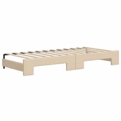 VidaXL 3197547 divano Divano letto Crema - Vista aggiuntiva 5