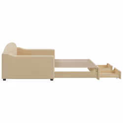 VidaXL 3197565 divano Divano letto Crema - Vista aggiuntiva 4