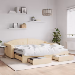 VidaXL 3197575 divano Divano letto Crema