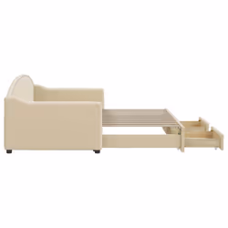 VidaXL 3197575 divano Divano letto Crema - Vista aggiuntiva 4