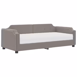 vidaXL Divano Letto con Materasso Tortora 80x200 cm in Tessuto - Vista aggiuntiva 2