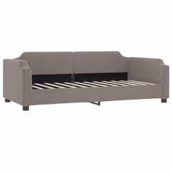 vidaXL Divano Letto con Materasso Tortora 80x200 cm in Tessuto - Vista aggiuntiva 3