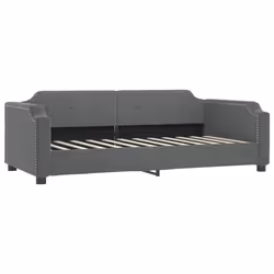 Divano Letto con Materasso Grigio Scuro 90x190 cm in Tessutocod mxl 96917 - Vista aggiuntiva 3