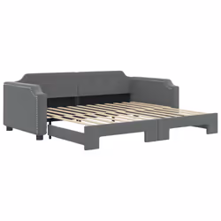 Divano Letto con Letto Estraibile Grigio Scuro 80x200 Tessutocod mxl 82675 - Vista aggiuntiva 2