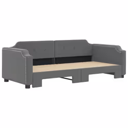 Divano Letto con Letto Estraibile Grigio Scuro 80x200 Tessutocod mxl 82675 - Vista aggiuntiva 3