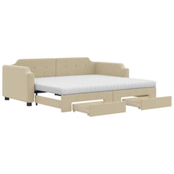 VidaXL 3197687 divano Divano letto Crema