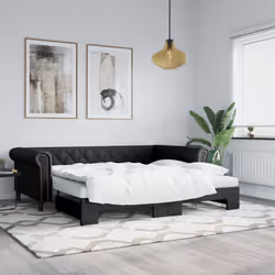 Questo letto da giorno 2 in 1 con il letto estraibile, che funge sia da divano che da letto, è un'aggiunta pratica e accattiv ...