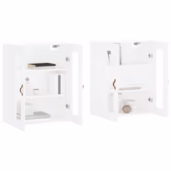 Armadietti a Parete 2 pz Bianchi in Legno Multistratocod mxl 119383 - Vista aggiuntiva 3