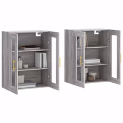 Armadietti a Parete 2 pz Grigio Sonoma in Legno Multistratocod mxl 94141 - Vista aggiuntiva 3