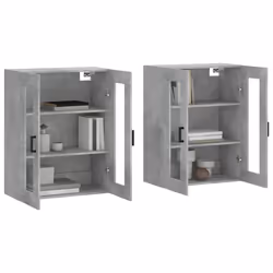 Armadietti a Parete 2 pz Grigio Cemento in Legno Multistratocod mxl 70128 - Vista aggiuntiva 3