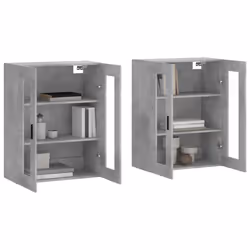 Armadietti a Parete 2 pz Grigio Cemento in Legno Multistratocod mxl 70131 - Vista aggiuntiva 3