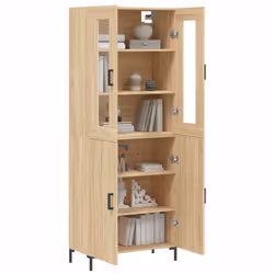 Credenza Rovere Sonoma 69,5x34x180 cm in Legno Multistratocod mxl 77917 - Vista aggiuntiva 3