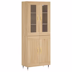 vidaXL Credenza Rovere Sonoma 69,5x34x180 cm in Legno Multistrato - Vista aggiuntiva 2
