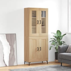 vidaXL Credenza Rovere Sonoma 69,5x34x180 cm in Legno Multistrato