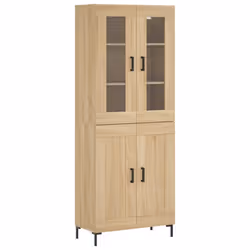 vidaXL Credenza Rovere Sonoma 69,5x34x180 cm in Legno Multistrato - Vista aggiuntiva 2