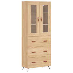 vidaXL Credenza Rovere Sonoma 69,5x34x180 cm in Legno Multistrato - Vista aggiuntiva 2