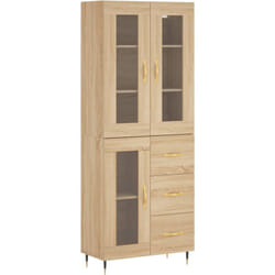 Vidaxl - Credenza Rovere Sonoma 69,5x34x180 cm in Legno Multistrato