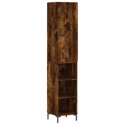 Credenza Rovere Fumo 34,5x34x180 cm in Legno Multistratocod mxl 78070 - Vista aggiuntiva 2