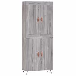 Credenza Grigio Sonoma 69,5x34x180 cm in Legno Multistratocod mxl 125996 - Vista aggiuntiva 2
