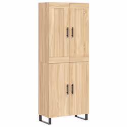 Credenza Rovere Sonoma 69,5x34x180 cm in Legno Multistratocod mxl 126085 - Vista aggiuntiva 2