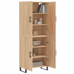 Credenza Rovere Sonoma 69,5x34x180 cm in Legno Multistratocod mxl 126085 - Vista aggiuntiva 3