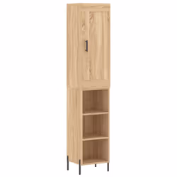 vidaXL Credenza Rovere Sonoma 34,5x34x180 cm in Legno Multistrato - Vista aggiuntiva 2