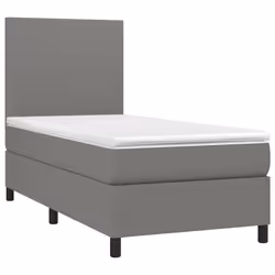 Giroletto a Molle con Materasso Grigio Scuro 90x190 cm Tessutocod mxl 100843 - Vista aggiuntiva 3