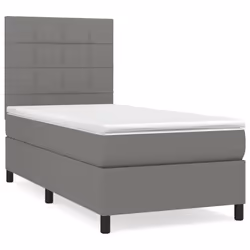 Giroletto a Molle con Materasso Grigio Scuro 100x200 cm Tessutocod mxl 123628 - Vista aggiuntiva 2