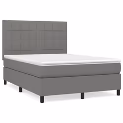 Giroletto a Molle con Materasso Grigio Scuro 140x190 cm Tessutocod mxl 99697 - Vista aggiuntiva 2