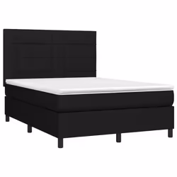 Giroletto a Molle con Materasso Nero 140x190 cm in Tessutocod mxl 75695 - Vista aggiuntiva 3