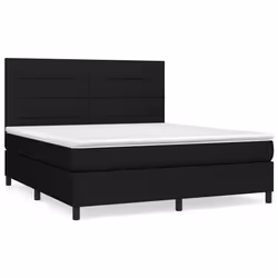 Giroletto a Molle con Materasso Nero 160x200 cm in Tessutocod mxl 99703 - Vista aggiuntiva 2