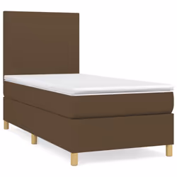 Giroletto a Molle con Materasso Marrone Scuro 100x200cm Tessutocod mxl 125223 - Vista aggiuntiva 2