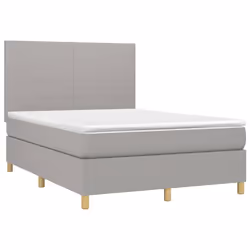 Giroletto a Molle con Materasso Grigio Chiaro 140x200cm Tessutocod mxl 123681 - Vista aggiuntiva 3
