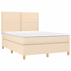 Giroletto a Molle con Materasso Crema 140x200 cm in Tessutocod mxl 99742 - Vista aggiuntiva 3