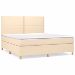 Giroletto a Molle con Materasso Crema 180x200 cm in Tessutocod mxl 123677 - Vista aggiuntiva 2