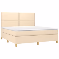 Giroletto a Molle con Materasso Crema 180x200 cm in Tessutocod mxl 123677 - Vista aggiuntiva 3