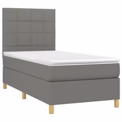Giroletto a Molle con Materasso Grigio Scuro 90x200 cm Tessutocod mxl 99757 - Vista aggiuntiva 3