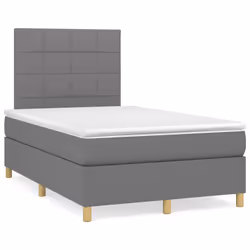 Giroletto a Molle con Materasso Grigio Scuro 120x200 cm Tessutocod mxl 123674 - Vista aggiuntiva 2