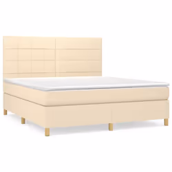 Giroletto a Molle con Materasso Crema 160x200 cm in Tessutocod mxl 99755 - Vista aggiuntiva 2