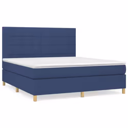 Giroletto a Molle con Materasso Blu 160x200 cm in Tessutocod mxl 75745 - Vista aggiuntiva 2