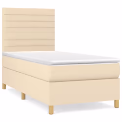 Giroletto a Molle con Materasso Crema 100x200 cm in Tessutocod mxl 75752 - Vista aggiuntiva 2