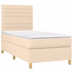 Giroletto a Molle con Materasso Crema 100x200 cm in Tessutocod mxl 75752 - Vista aggiuntiva 3