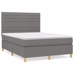 Giroletto a Molle con Materasso Grigio Scuro 140x200cm Tessutocod mxl 123701 - Vista aggiuntiva 2