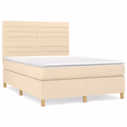 Giroletto a Molle con Materasso Crema 140x200 cm in Tessutocod mxl 75777 - Vista aggiuntiva 2