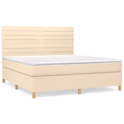 Giroletto a Molle con Materasso Crema 160x200 cm in Tessutocod mxl 128367 - Vista aggiuntiva 2