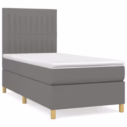 Giroletto a Molle con Materasso Grigio Scuro 100x200 cm Tessutocod mxl 75786 - Vista aggiuntiva 2