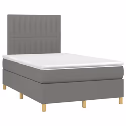 Giroletto a Molle con Materasso Grigio Scuro 120x200 cm Tessutocod mxl 99777 - Vista aggiuntiva 3