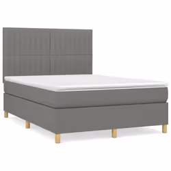 Giroletto a Molle con Materasso Grigio Scuro 140x200cm Tessutocod mxl 124200 - Vista aggiuntiva 2