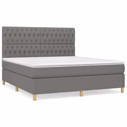 Giroletto a Molle con Materasso Grigio Scuro 180x200 cm Tessutocod mxl 123705 - Vista aggiuntiva 2